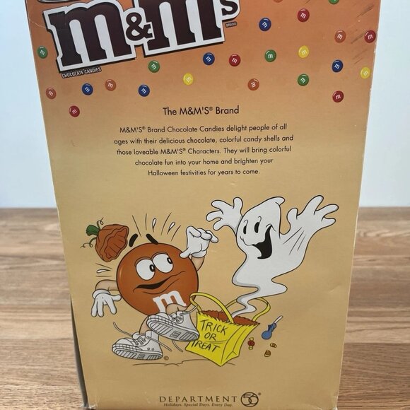 Dept 56 Halloween Flying Witch's Castle Light-up Animated Candy Dish M&Ms in Box - Picture 11 of 13